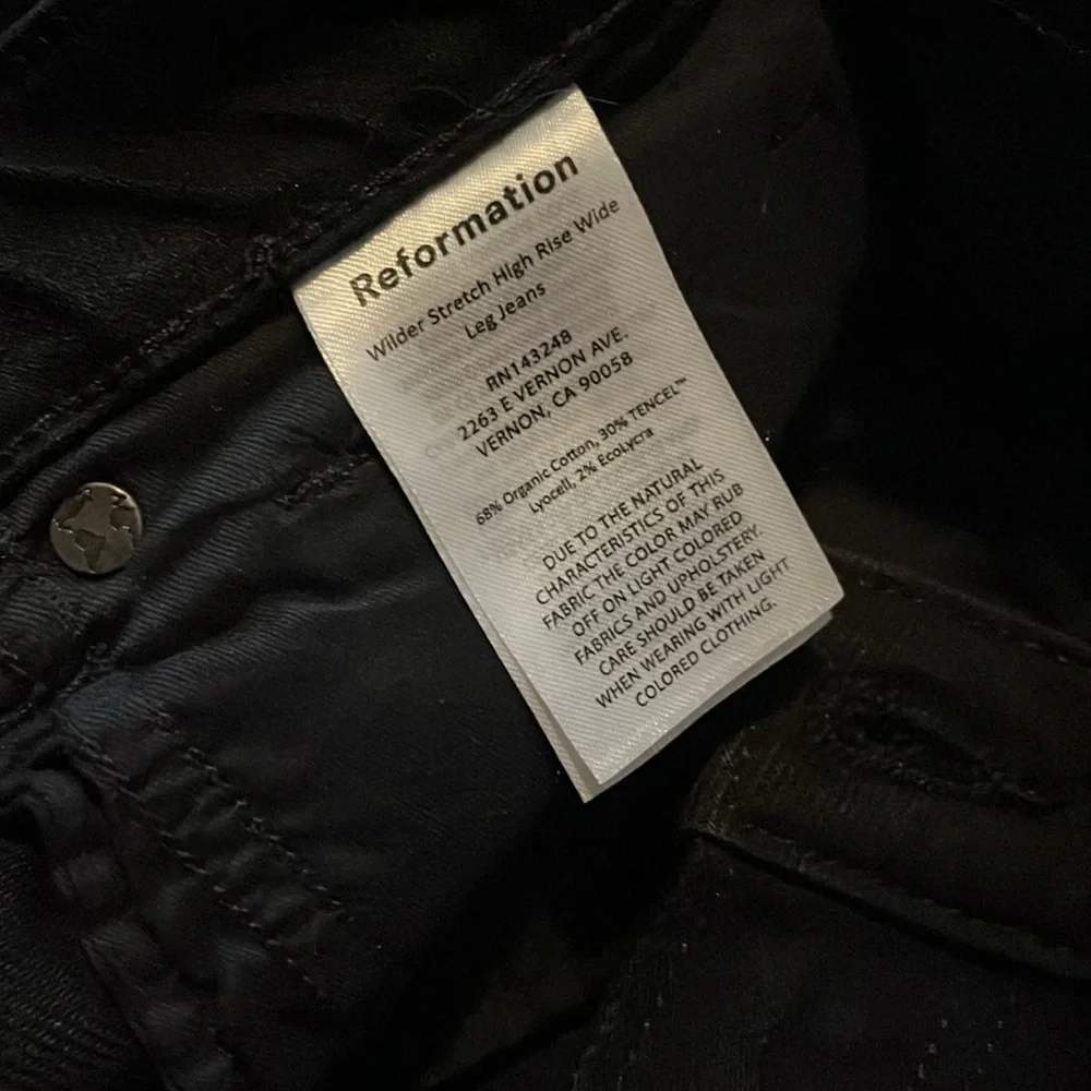 Reformation Wilder Stretch High Rise Wide Leg Jeans - Picture 11 of 14